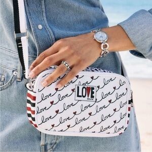 Brighton Love Scroll Crossbody Bag Purse Love Letter